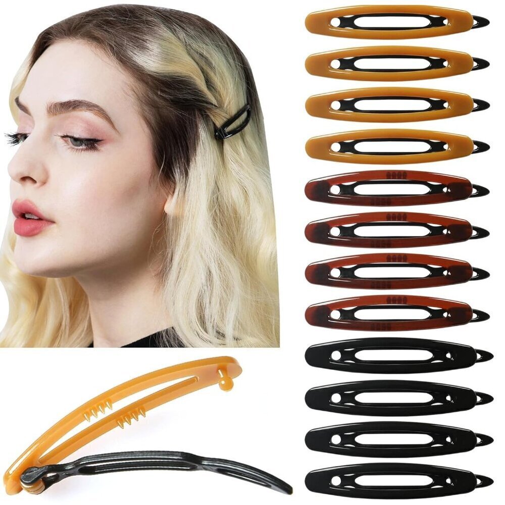 Hair Barrettes Set Women Girls Non-Slip Handmade Hair Clips for Thick Thin Hair